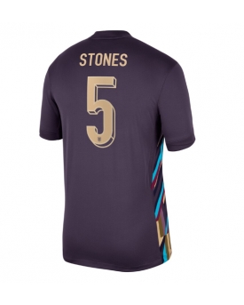 Inghilterra John Stones #5 Maglia Gara Trasferta Repliche Europei 2024